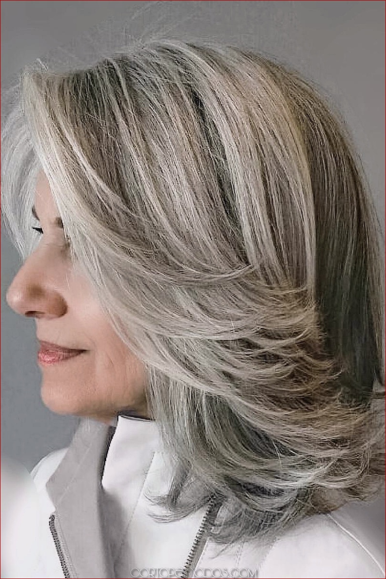 20 peinados de plata más vivaces para las mujeres
