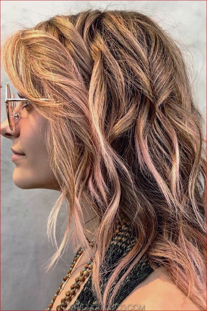 20 ideas de color de cabello de oro rosa para mujeres