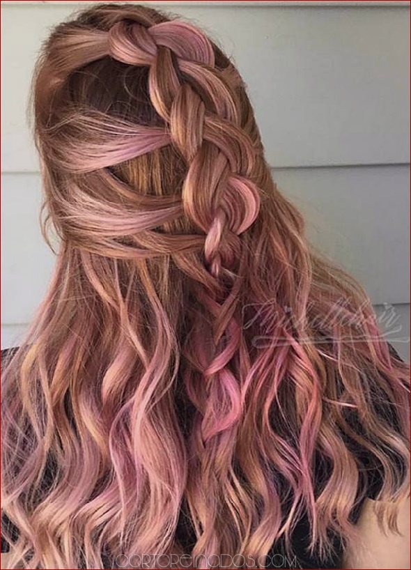 51 impresionante cabello de oro rosa para robar el espectáculo