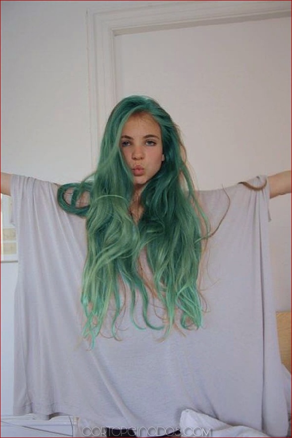 71 ideas para teñir el cabello verde que te encantarán