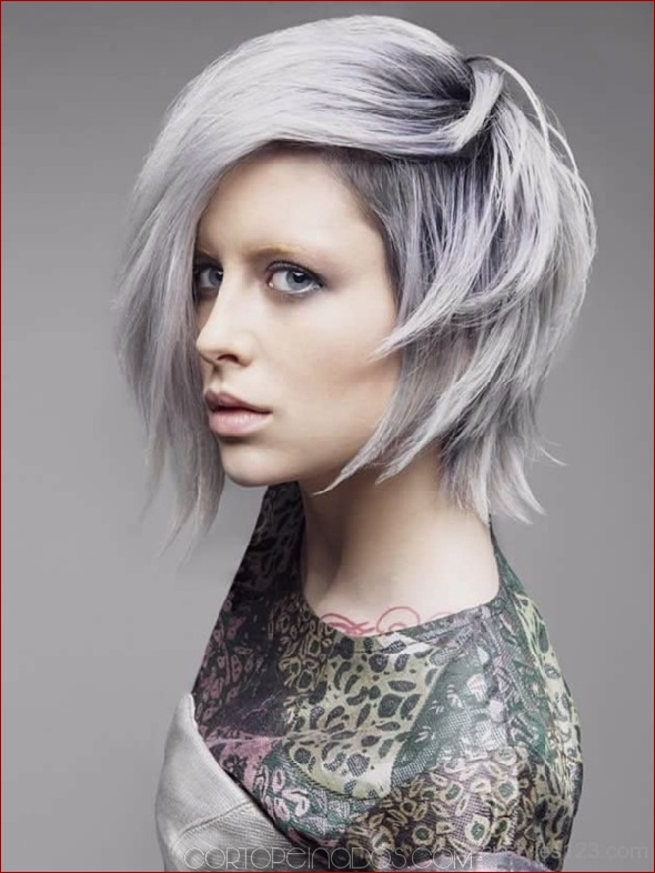 Los 20 peinados grises más calientes para las mujeres más geniales