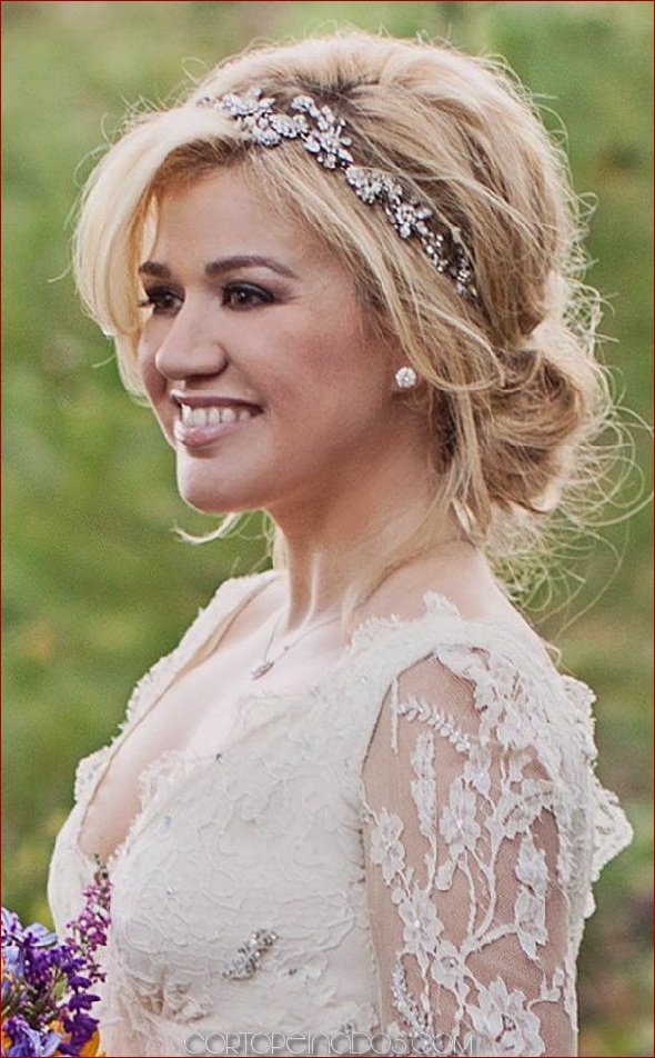 Los 25 peinados de novia más frescos con diadema