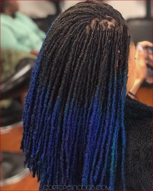 87 fantásticas ideas para el cabello azul y negro