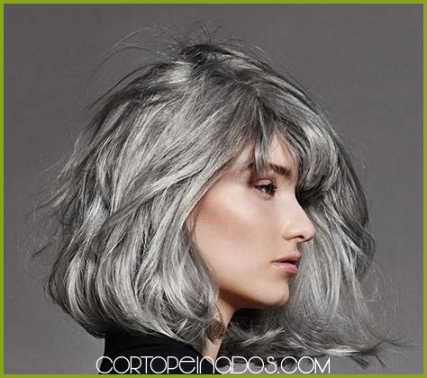 Looks de peinados grises: La tendencia en coloración que debes probar