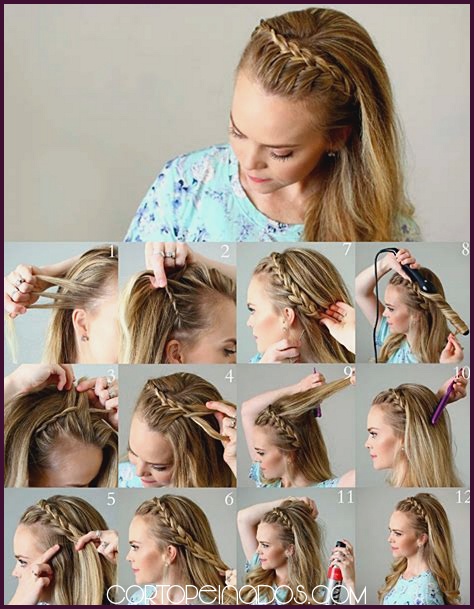 Peinados con trenzas para cabello corto