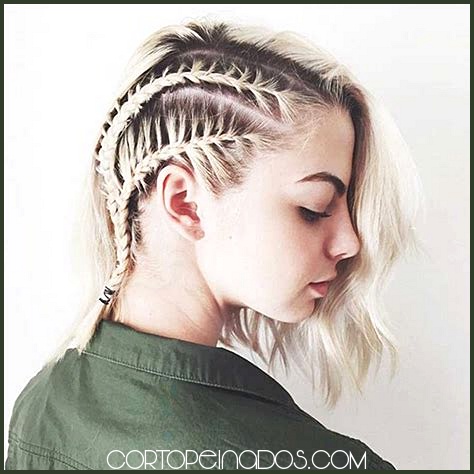 Peinados con trenzas para cabello corto