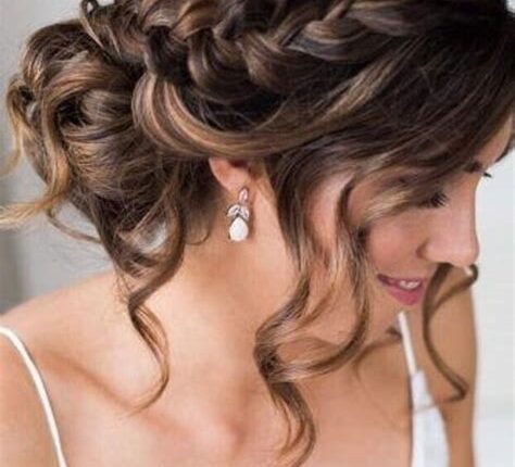 Peinados de boda para novias con cabello fino