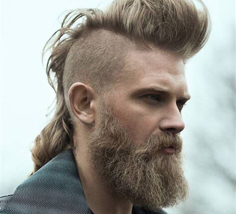Peinados Mohawk para hombres con barba: combinaciones que destacan el rostro