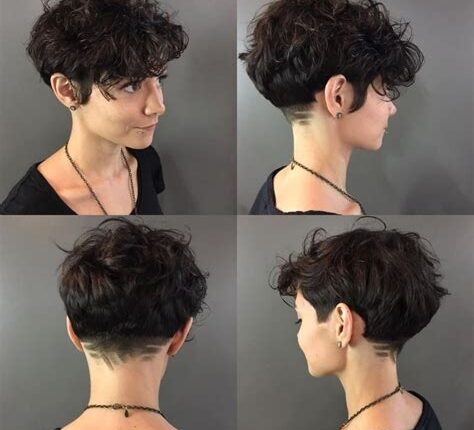 Peinados pixie para mujeres con cabello grueso